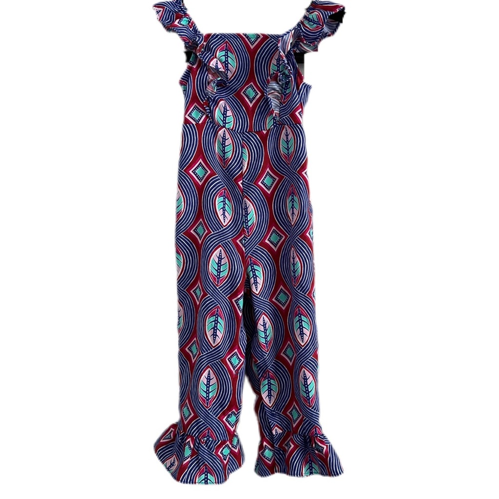 Genuine kids Osh Kosh size 3T jumper one piece. Snap legs, ruffled, sleeveless